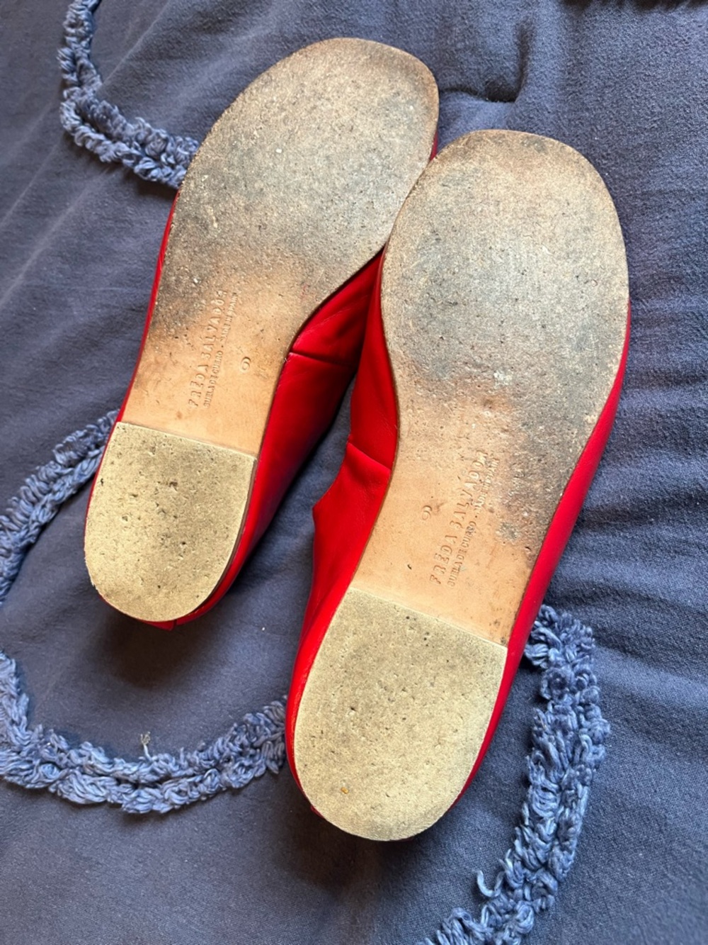 Freda Salvador Red Mary Jane Flats - Picture 2 of 4